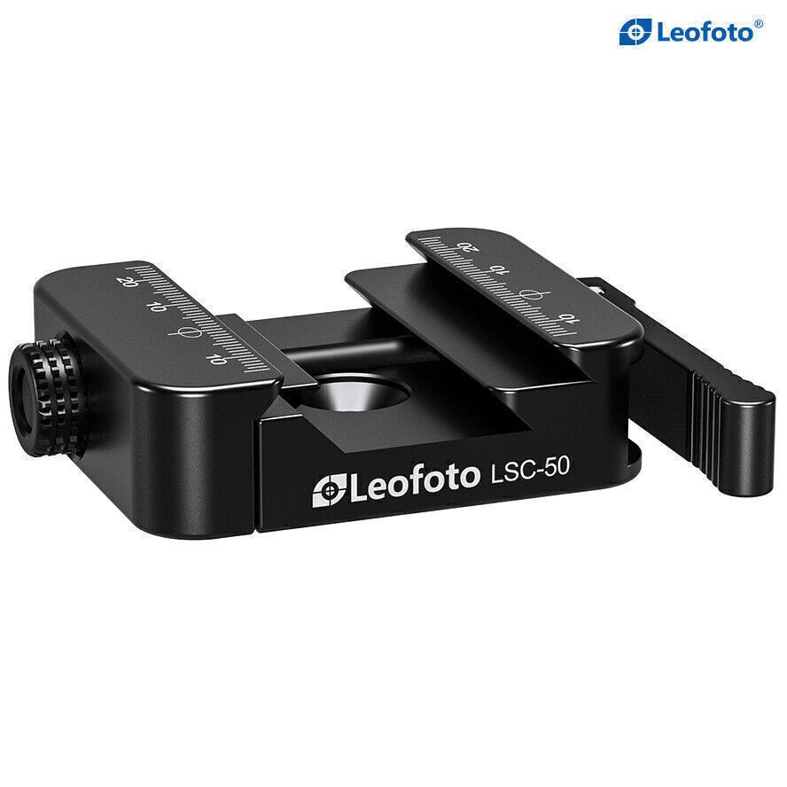 Leofoto LSC-50 50mm Lever-Release Dual Clamp | Arca + Picatinny USA Stock