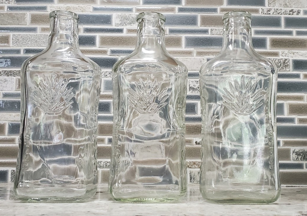 Hornitos Tequila Liquor Bottles Arts and Crafts Lot of 3