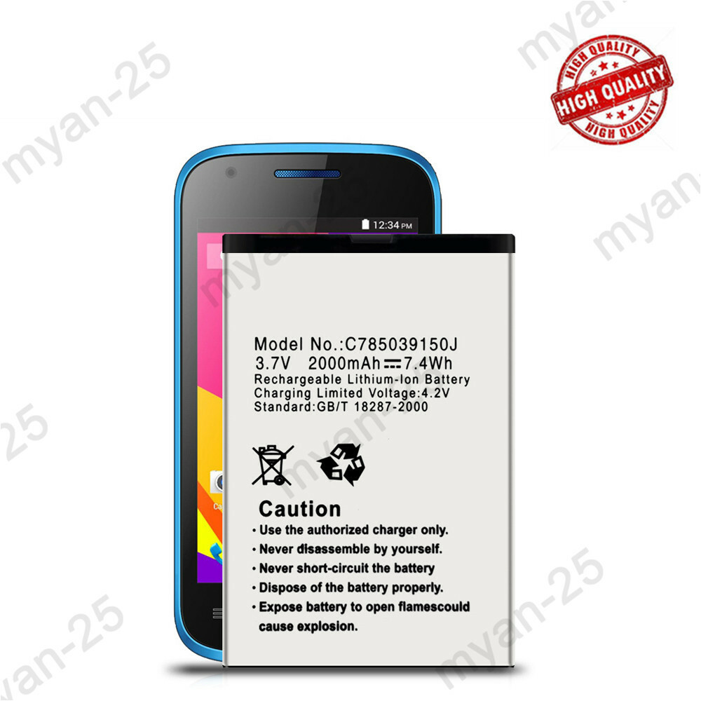 New Blu Replacement Battery C785039150J For BLU Dash Jr 4.0 K D143K 2000mAh