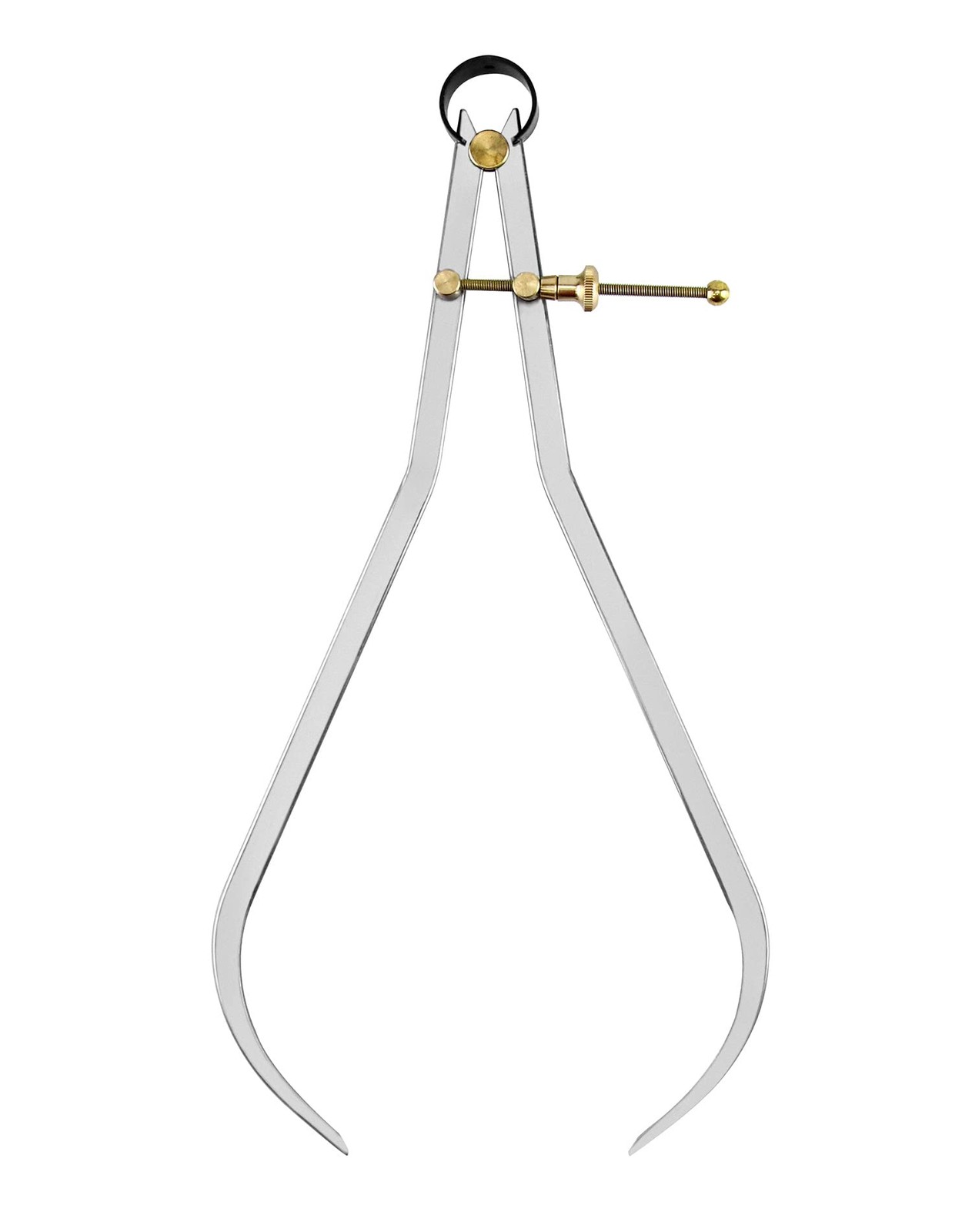 QWORK Precision Spring Dividers Calipers, Nut 12 inch, Outside Calipers