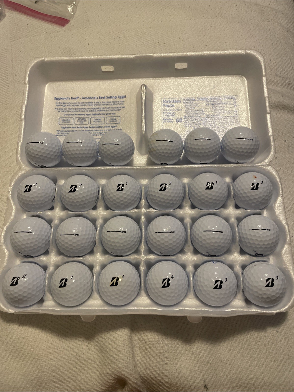 Bridgestone e6 White Golf Balls, (Pack of 24)5A AAAAA
