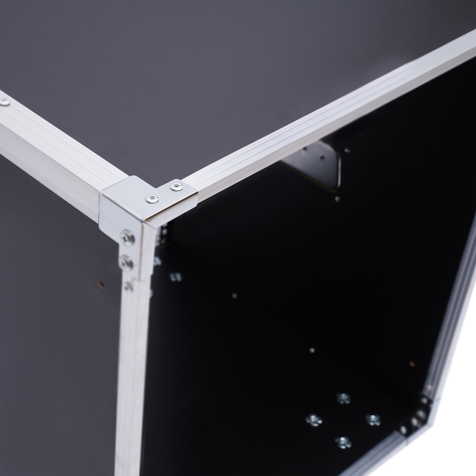12U Rolling Server Rack With Casters - Mobile Network AV Studio Rack Black