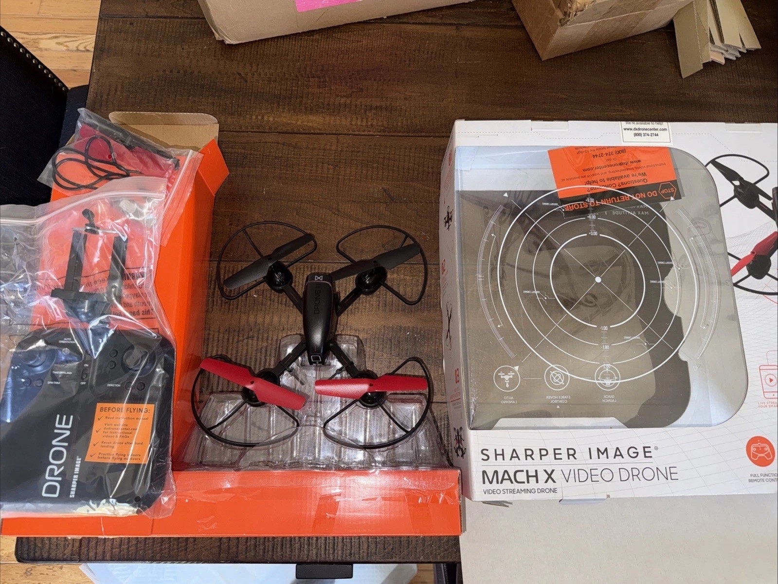 Sharper Image RC Drone 10” Mach X Drone with Streaming Camera, 2.4 GHz, Auto