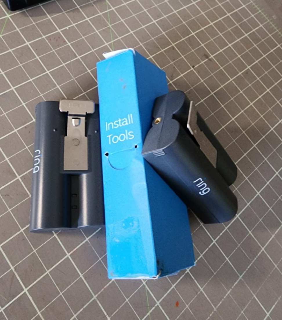 Lot of 2📲RING Video Doorbell 2 BATTERY⭐with Charge Cable, Driver &Screws WORKIN