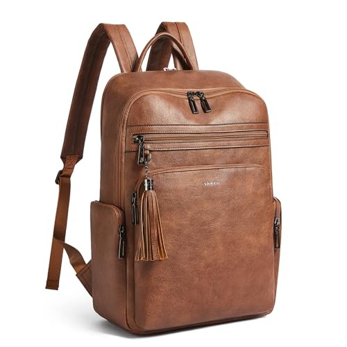 Laptop Backpack for Women Fits 16 inch Laptop,Designer Backpacks for Brown