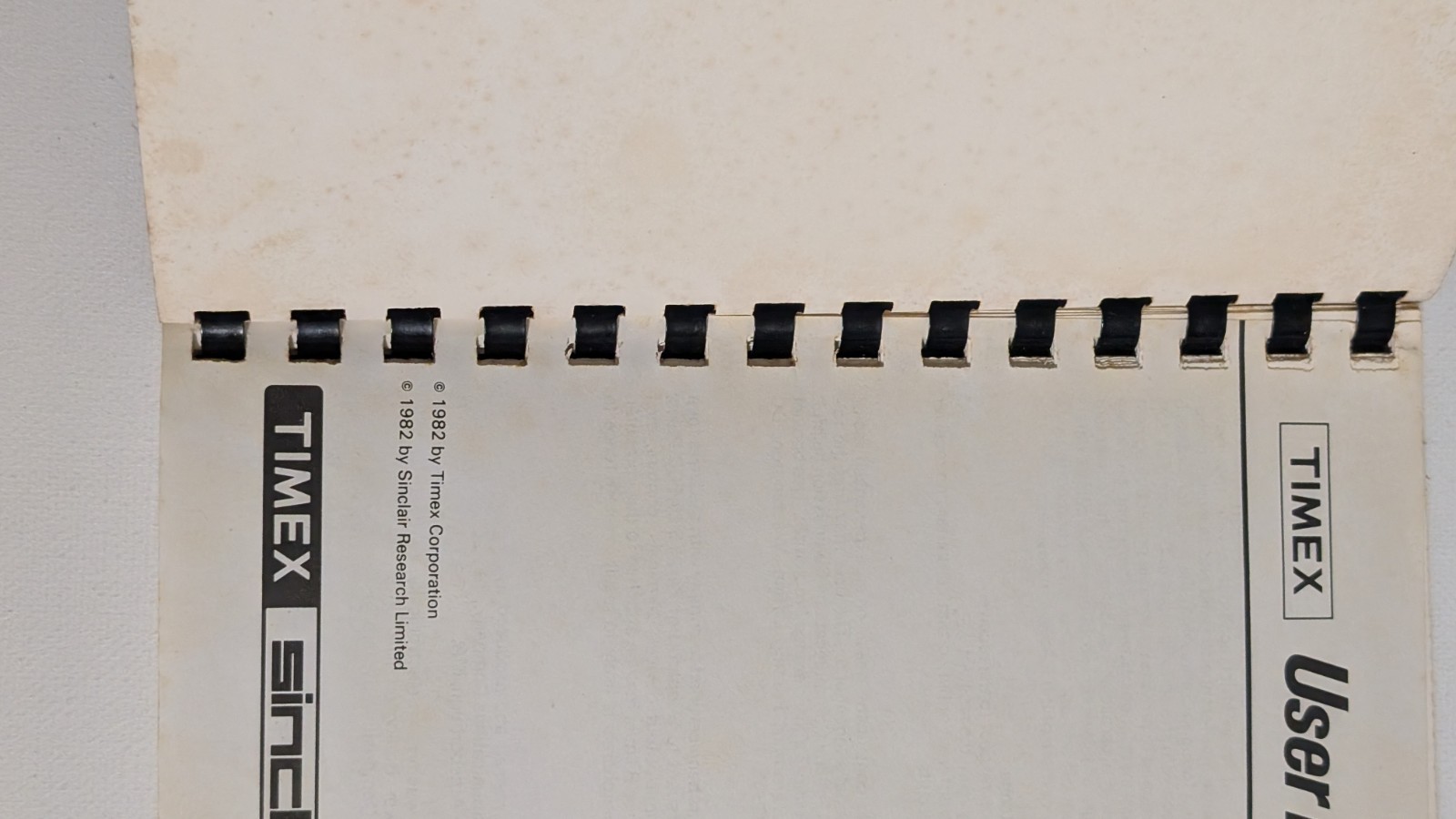Timex Sinclair 1000 Original User Manual 1982