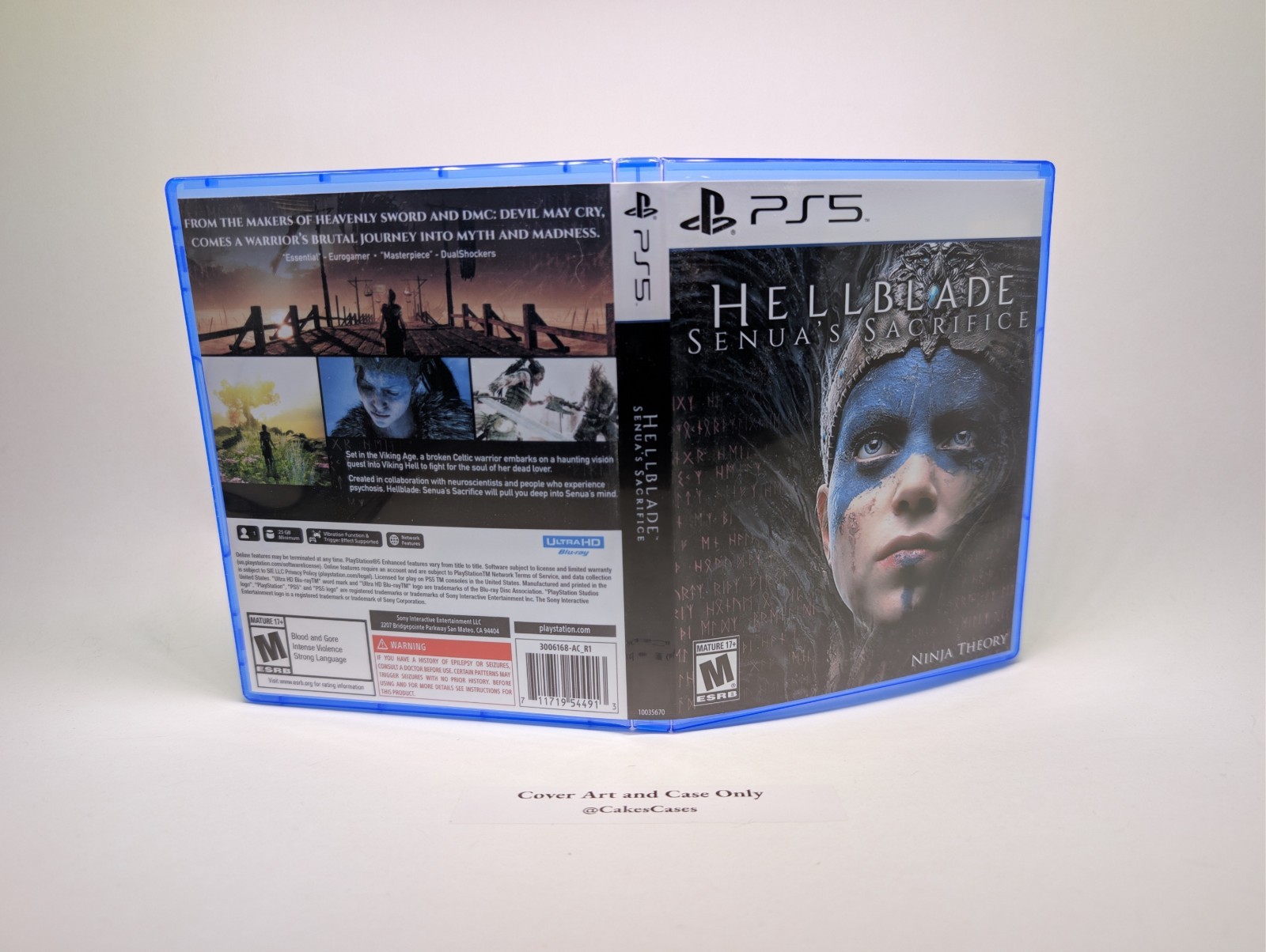 Hellblade 1  Senua's Sacrifice - PS5 Empty Case (No Game)