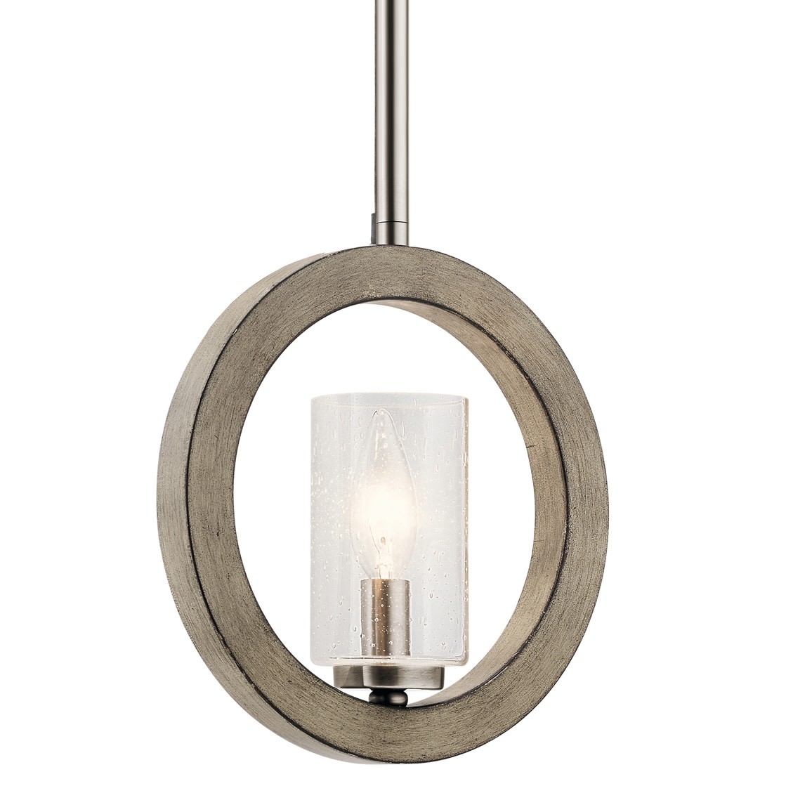 Kichler 43189 Grand Bank Convertible 1 Light 9"W Single Pendant / - Grey