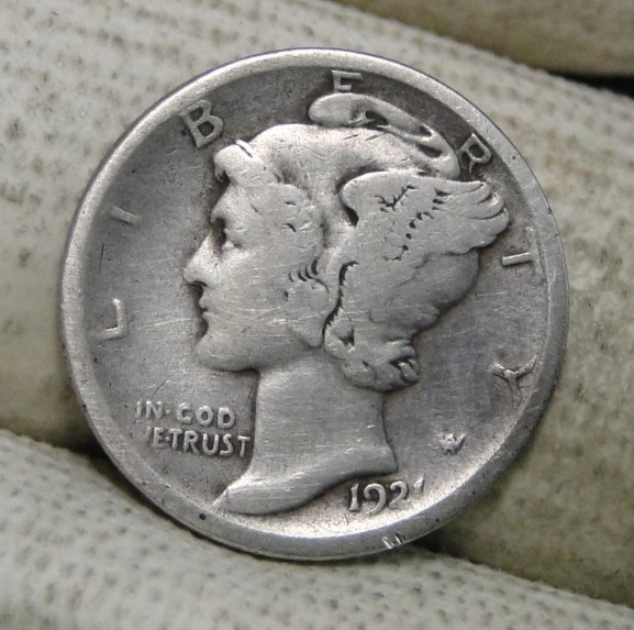 1921d Mercury Dime