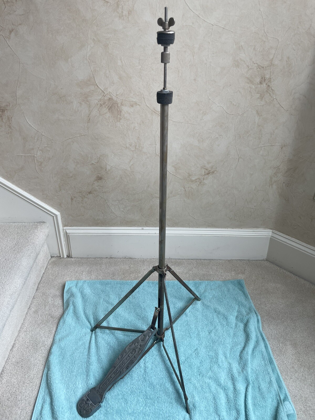 Vintage 40s 50s Slingerland Epic Krupa Sock Pedal Hi Hat Stand with Clutch