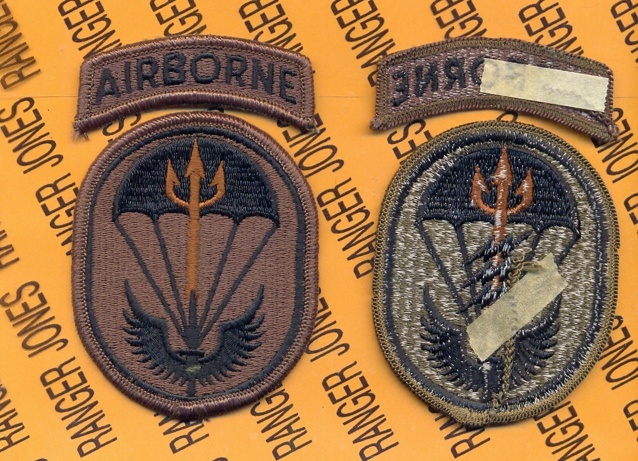 USA Special Operations Cmd South Airborne SOCSOUTH OD Green Black 3.5" patch m/e