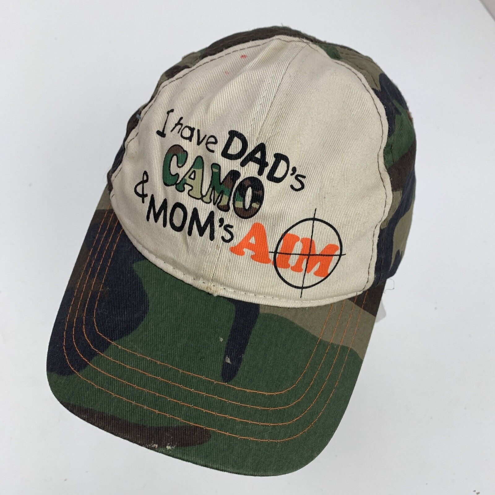 I Have Dads Camo & Moms Aim Kids Ball Cap Hat Adjustable Baseball
