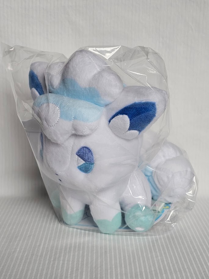 Japan Pokemon Center Original Saiko Soda Refresh Plush - Alolan Vulpix