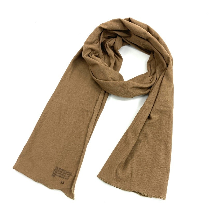 USMC Neckerchief Cotton Knit Coyote Brown USGI Headwrap Marine Scarf USA Made
