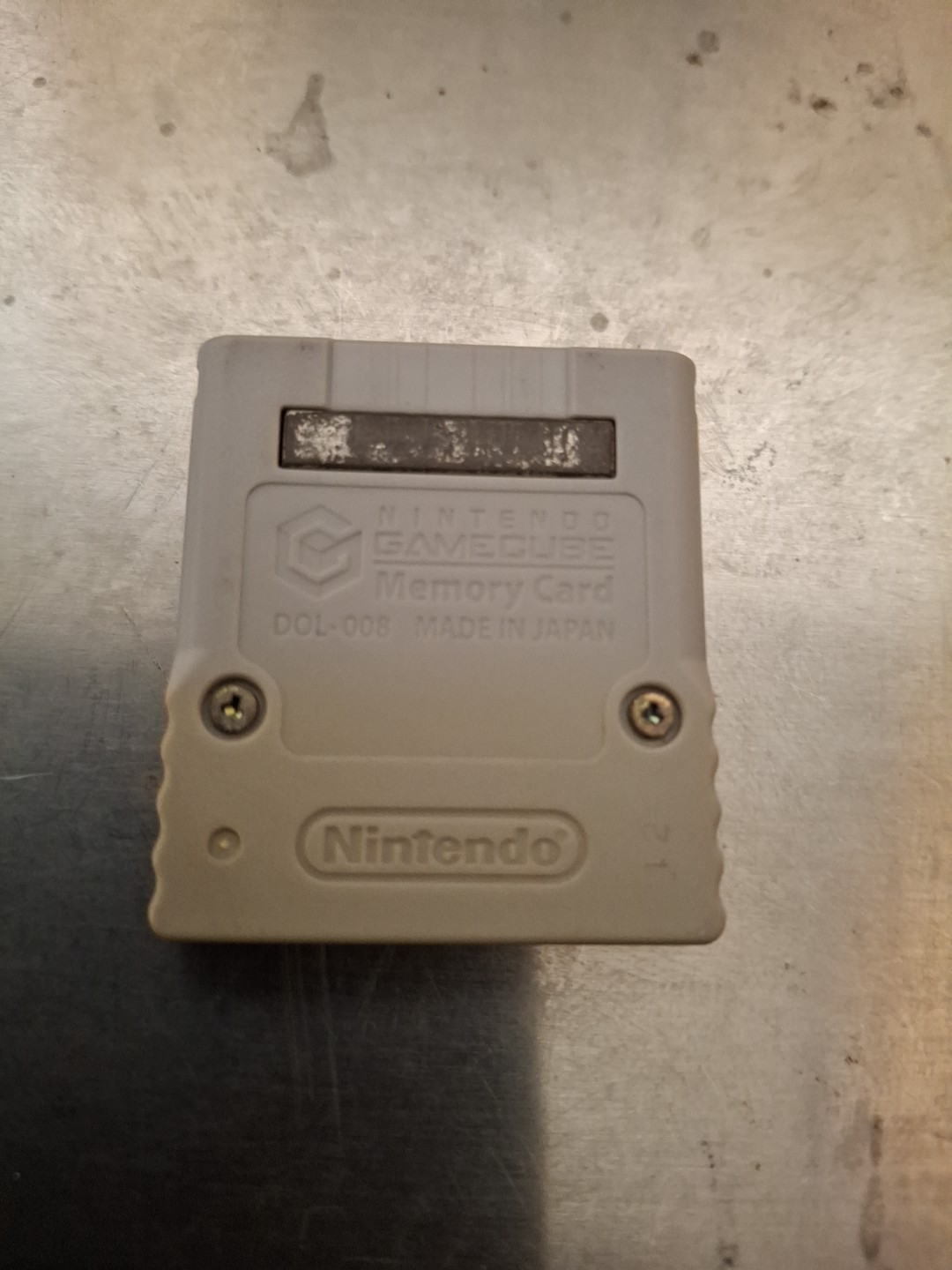 Nintendo Gamecube Memory Card 59 Blocks DOL-008 Gray- Read Description