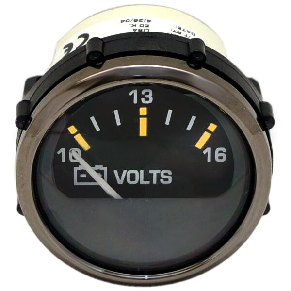 Faria Boat Marine Volt Meter Gauge 2 Inch Pewter Black VP4057A