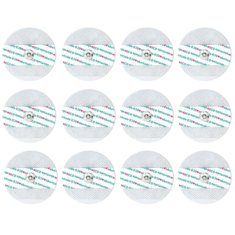 250Pcs Electrode Pads Snap On Replacement For ECG EKG Heart Monitor
