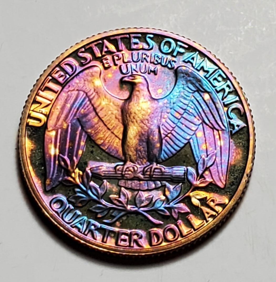 TONED 1985 S WASHINGTON QUARTER PROOF UNC #C2514