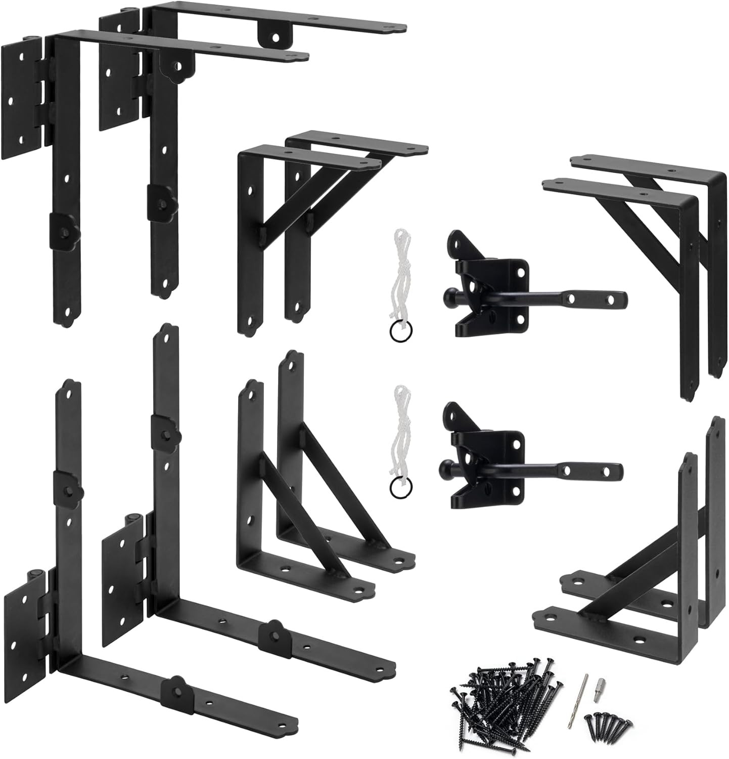 Heavy Duty Adjustable Gate Frame Kit with Latch for Wood Fences & Gates