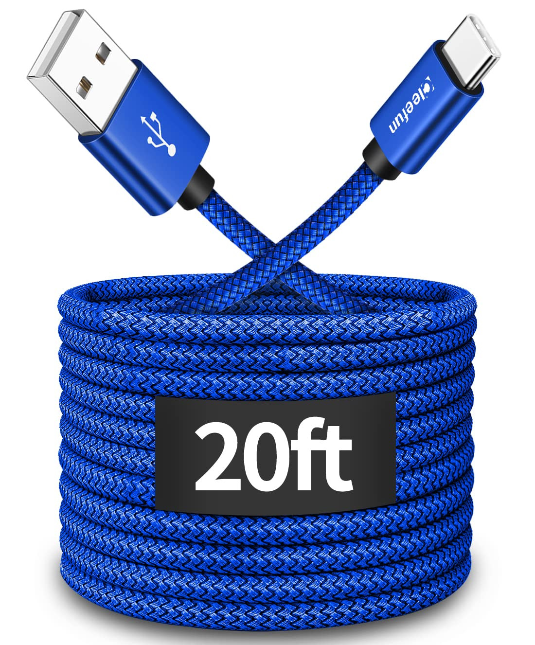 Long USB C Cable 20Ft, USB to USB-C Charging Cable - 20 Foot Type C Charger Cord