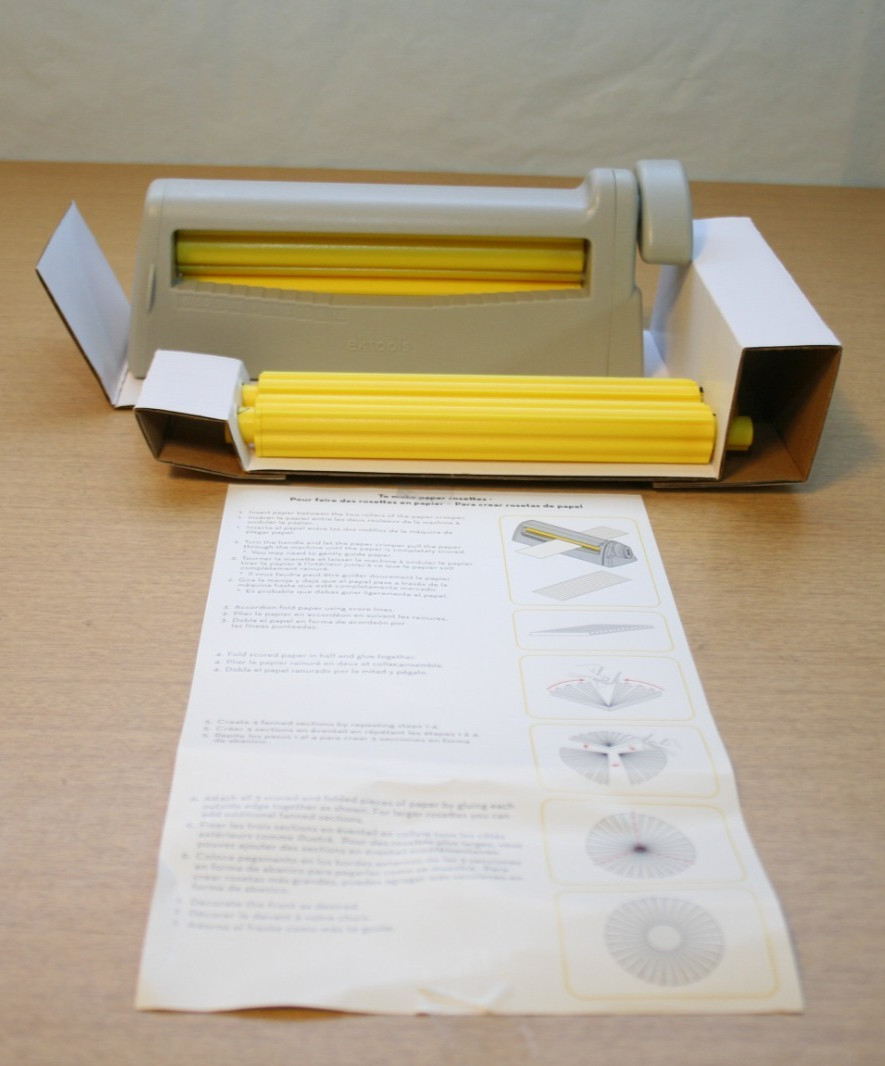 EK Tools Paper Crimper Machine with 2 Small and 2 Large Rollers