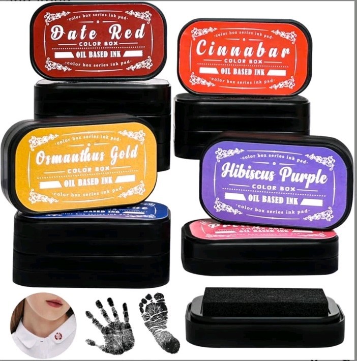 Lot of 12 ColorBox Oil Ink Stamp Pads Scrapbooking Card Making *Read Description