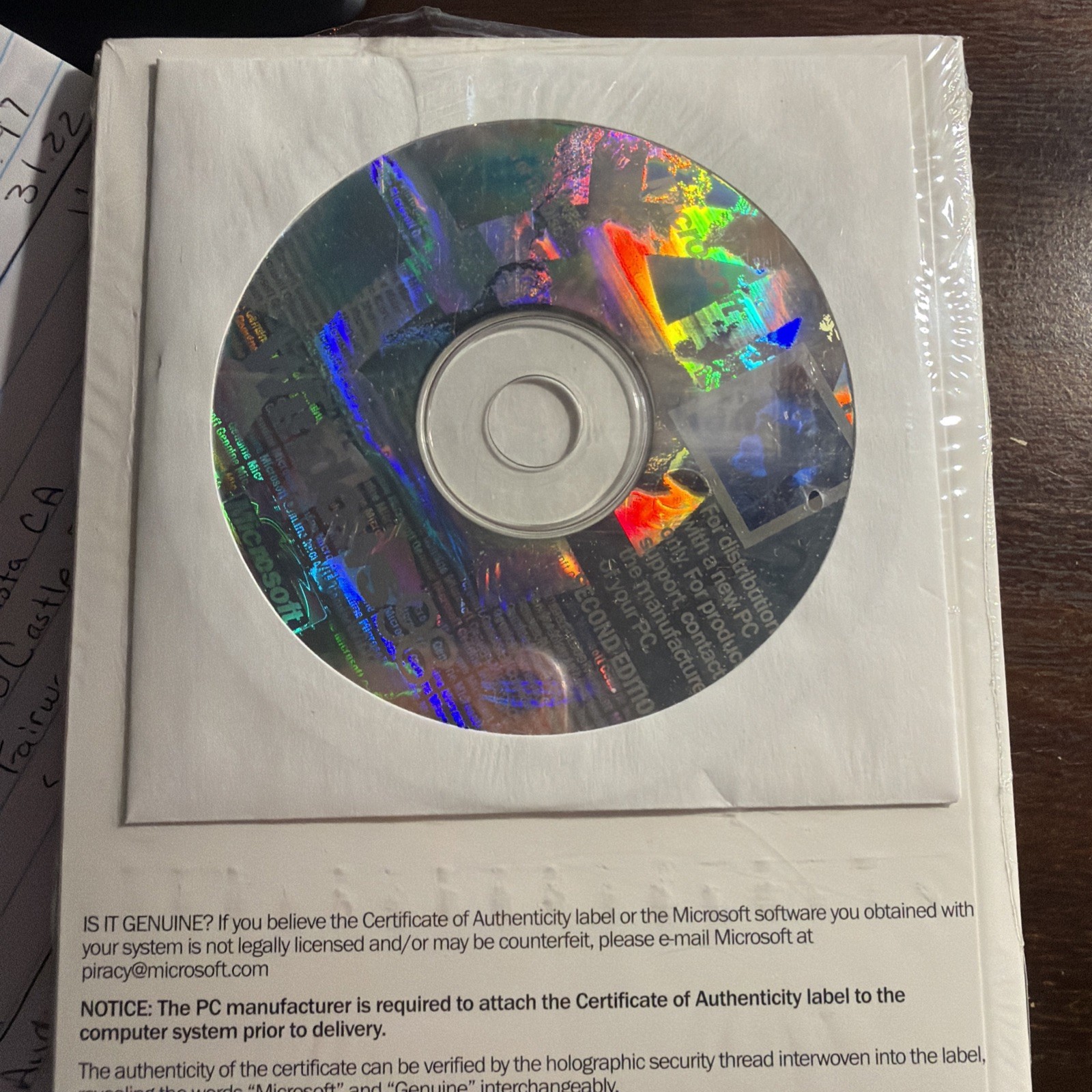 MICROSOFT WINDOWS 98 SE SECOND EDITION FULL OPERATING SYSTEM MS WIN 98SE =NEW=