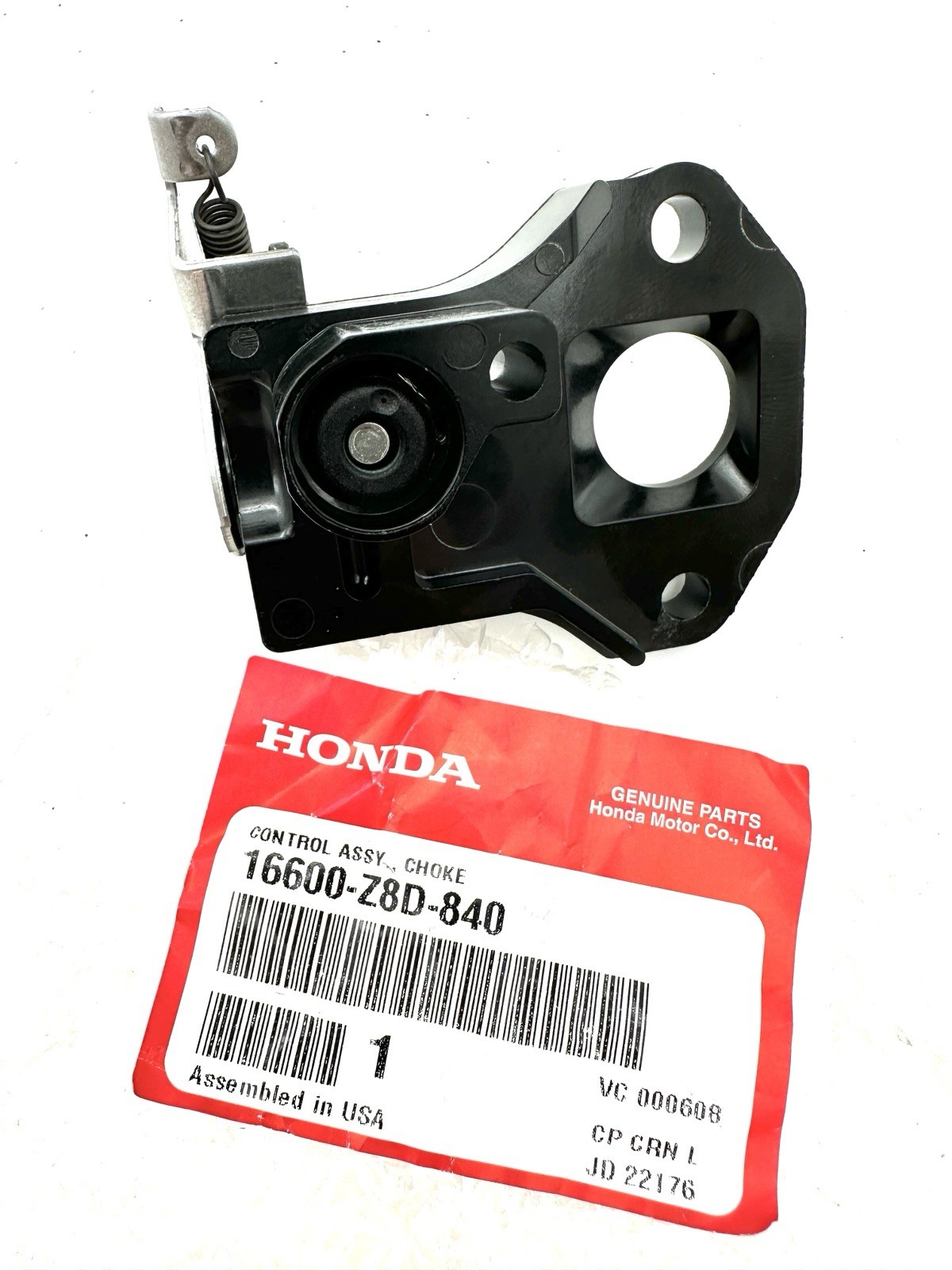 GENUINE HONDA 16600-Z8D-840 AUTO CHOKE PLATE ASSY GCV160, HRR216, HRX217 OEM NEW