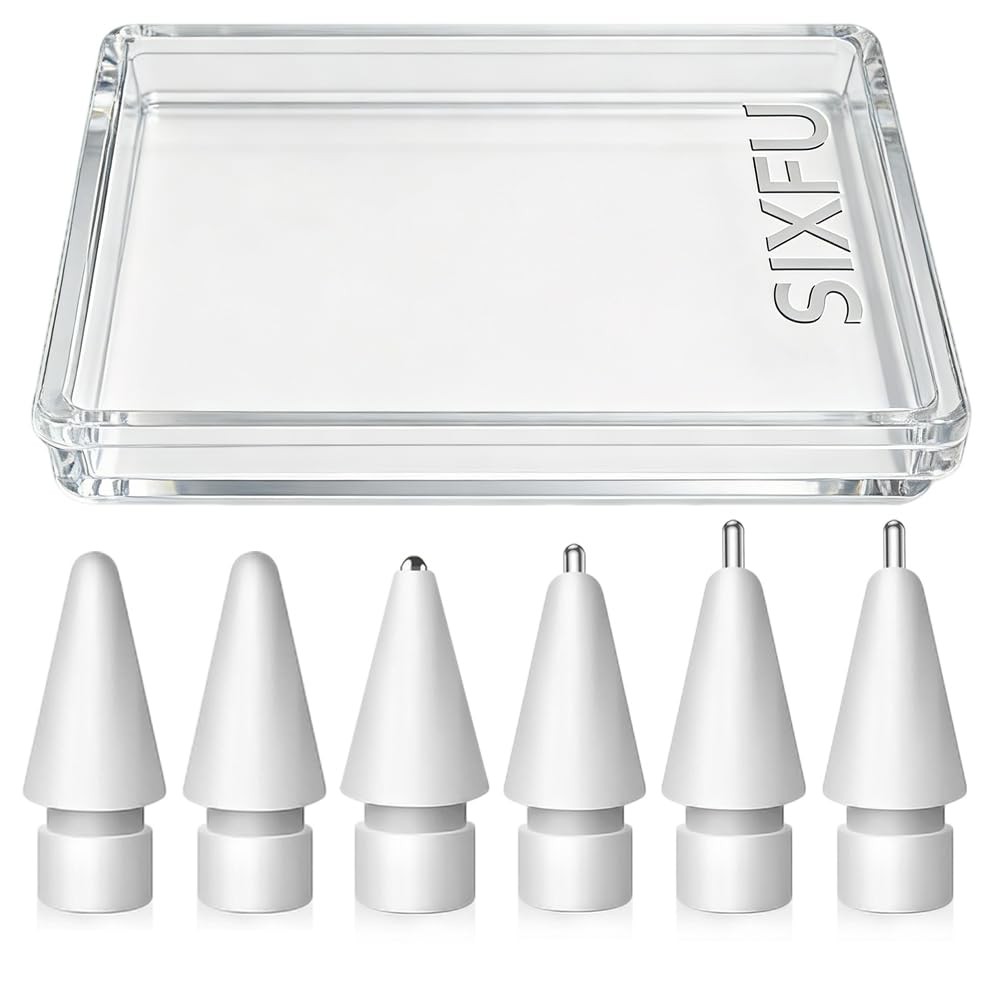SIXFU Upgraded Tips for Apple Pencil, Mix Replacement Pencil Tips for Apple P...