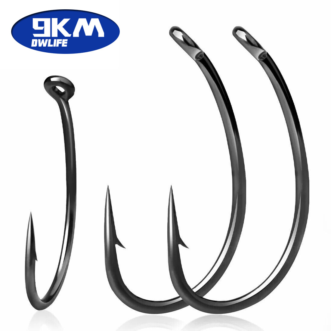 9KM Carp Fishing Hooks Trout Circle Hooks Freshwater Saltwater Fishing Bait Rigs
