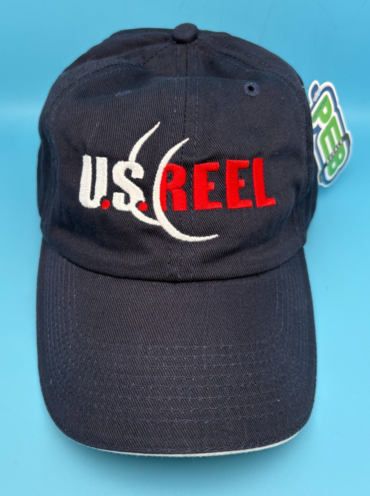NEW! Baseball/Golf/Fishing Hat - US Reel - Blue - Size: Adult Adjustable - PEB