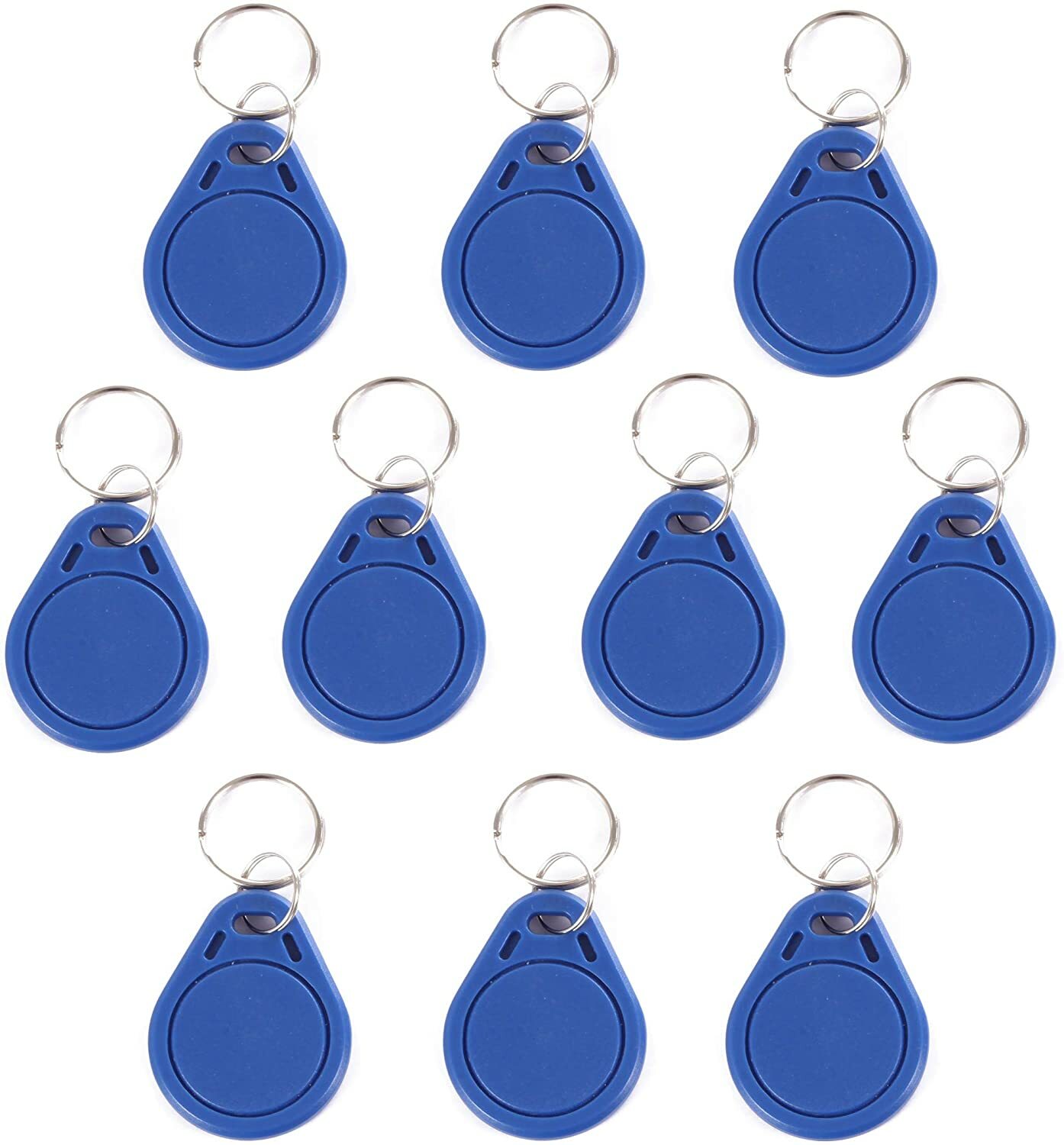 UID 13.56MHz RFID Keyfob Block 0 Writable Blue Color Pack of 10