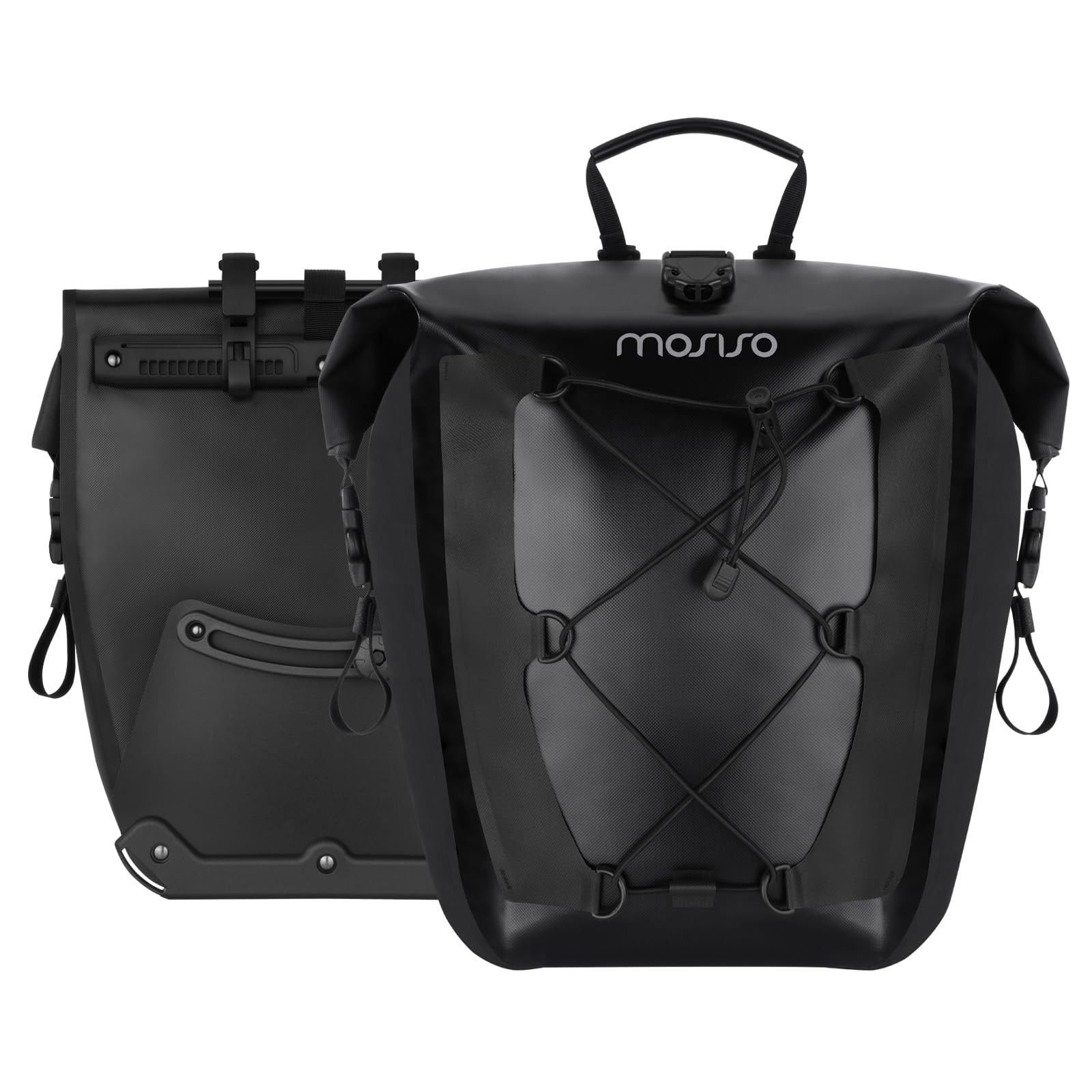 MOSISO 25L Bike 16.14 x 12.99 x 6.69 inches, (expands to 32L), Black