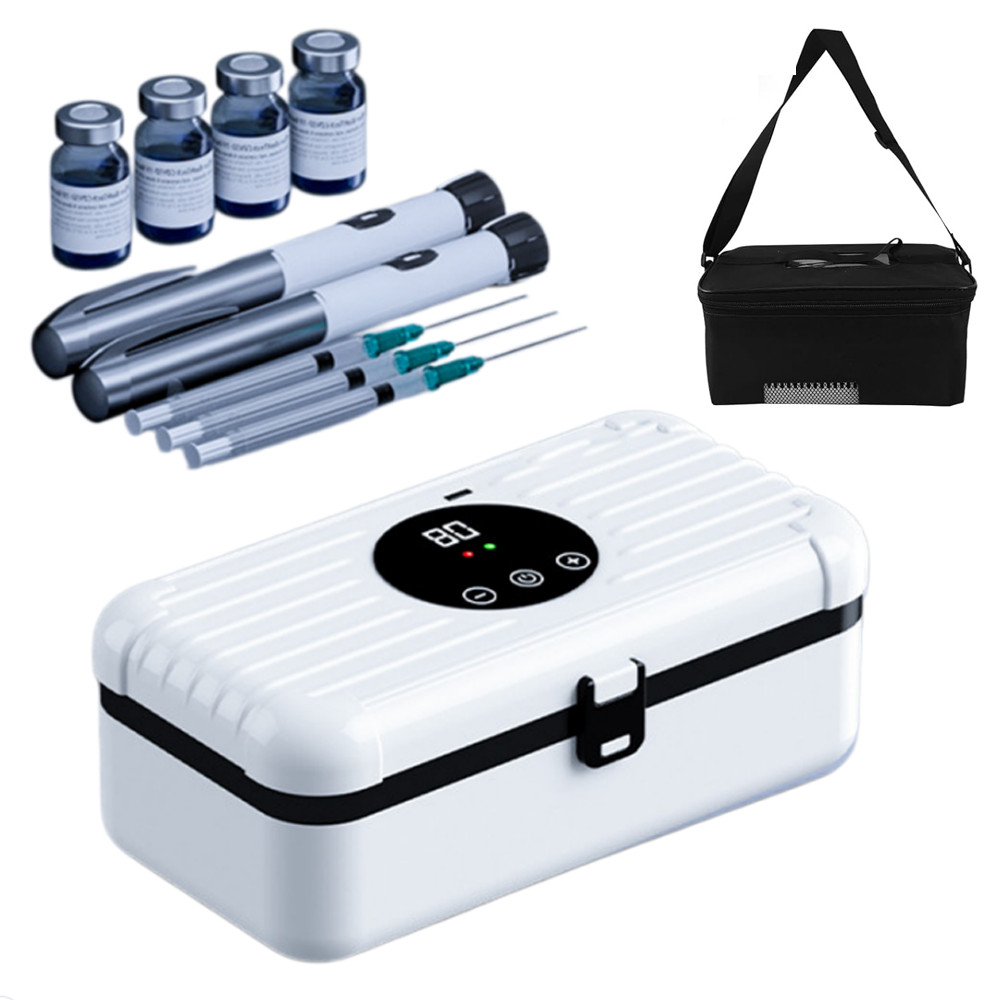 Fridge Portable Diabetic Cooling Box Cooling Case with Temperature Display