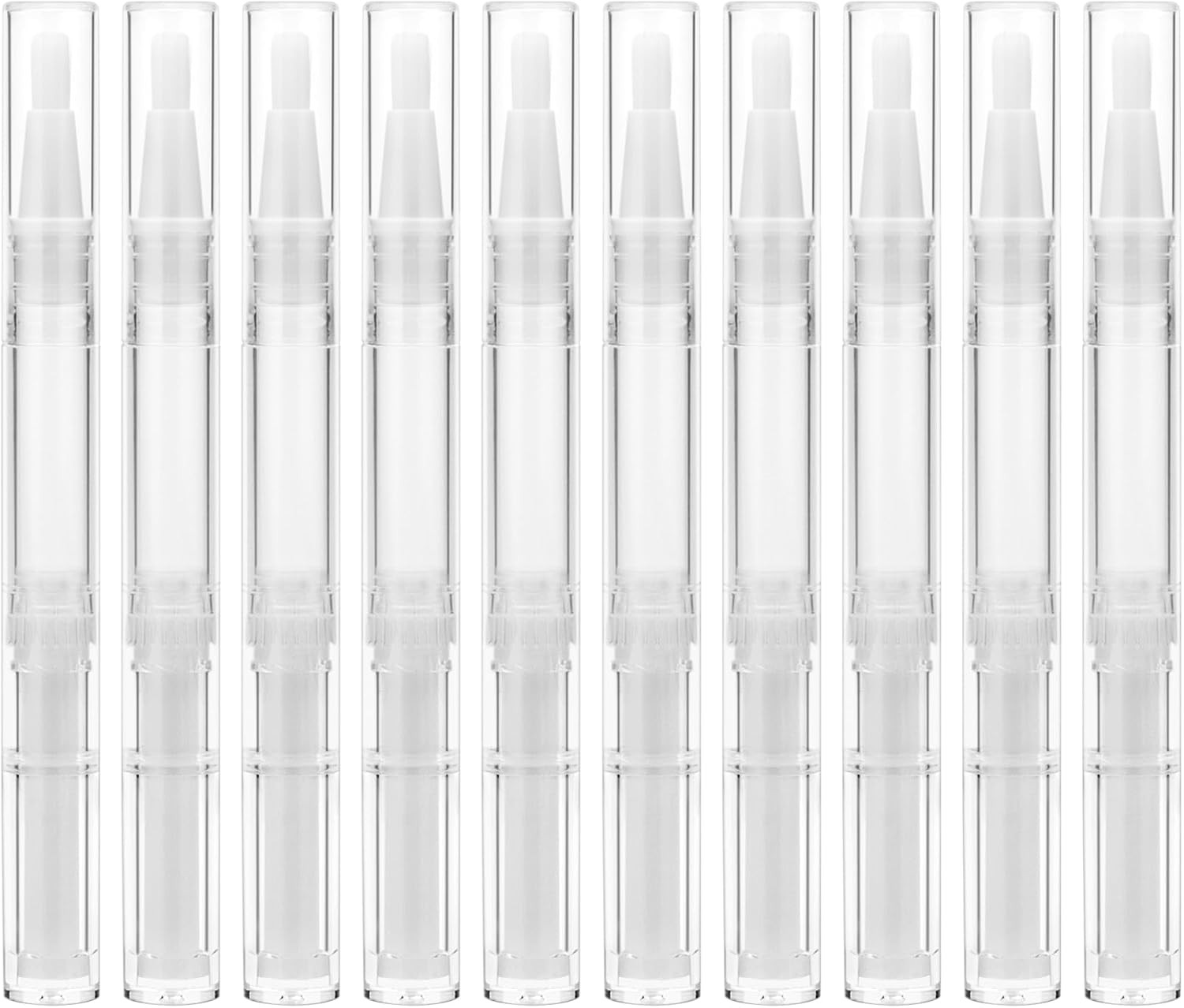 10 Pieces l Transparent Twist Pens, Cuticle Oil Pen Empty Nail Oil Pen