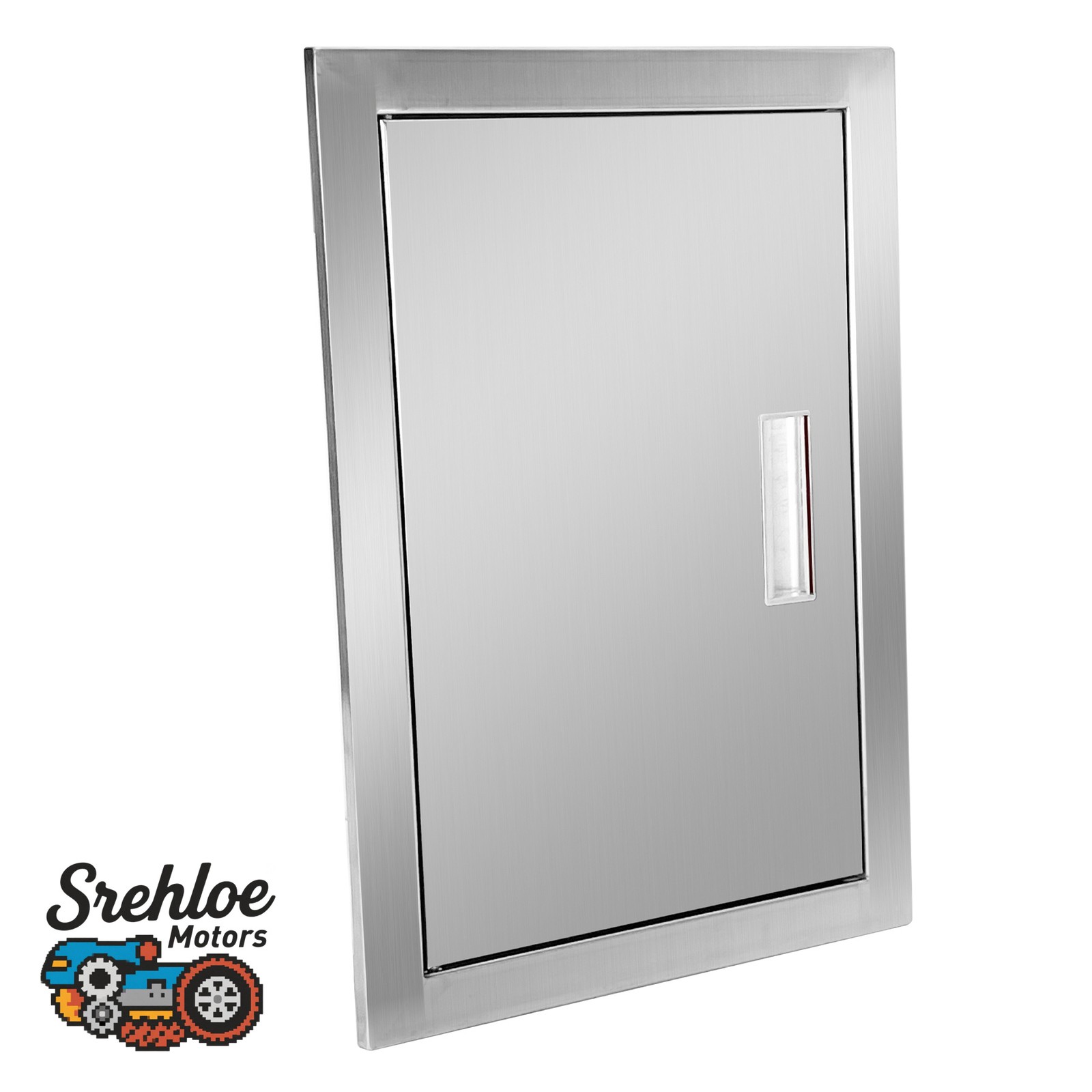 14" W x 20" H Flush Mount Vertical Outdoor BBQ Stainless Steel Kitchen Door
