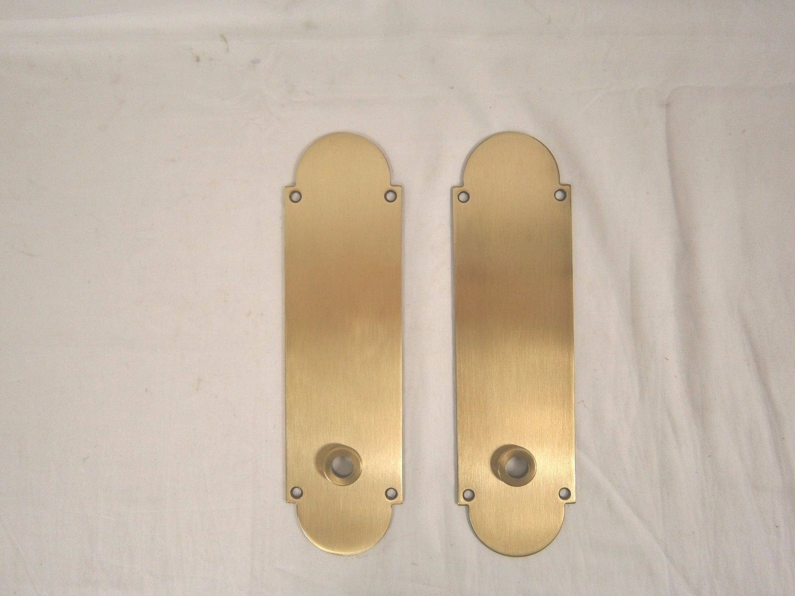 Baldwin 8080.060.FD Deadbolt Escutcheon Full Dummy Satin Brass & Brown 1518HW