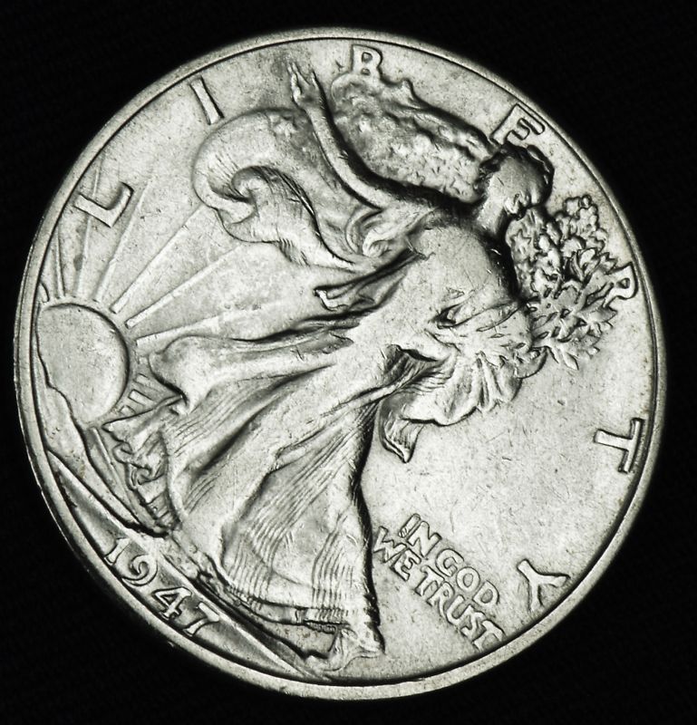 1947-d Liberty Walking Half. Better Grade (Inventory A)