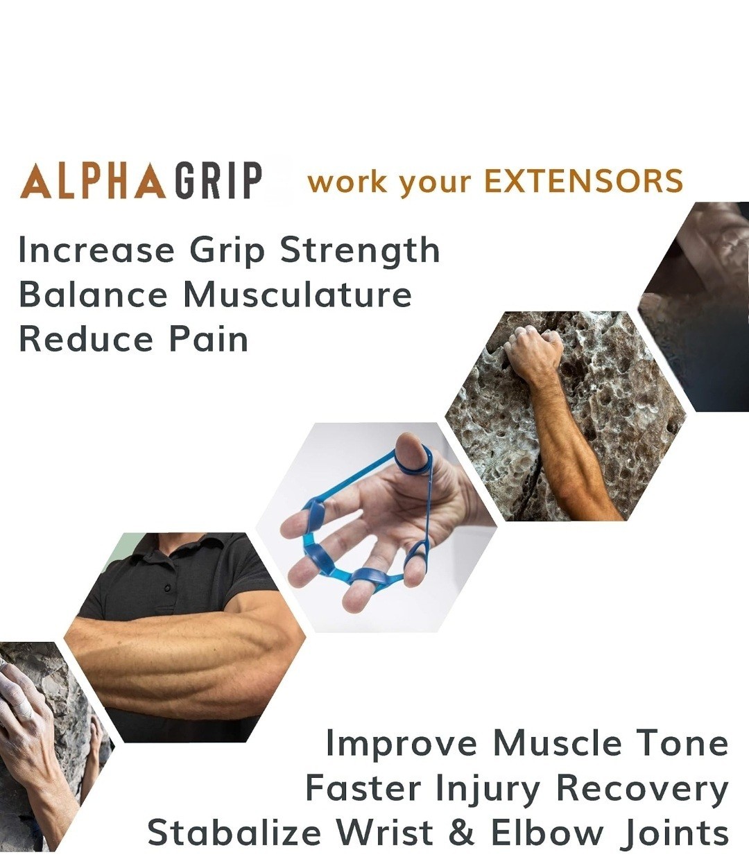 ALPHA GRIP Set Extensor Trainers Finger Grip Strength Trainer-New* CHEAP PRICE