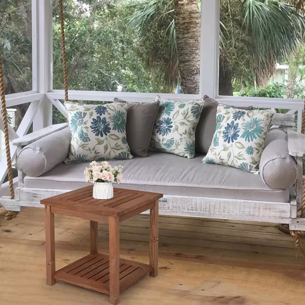 Wood Outdoor Side Table