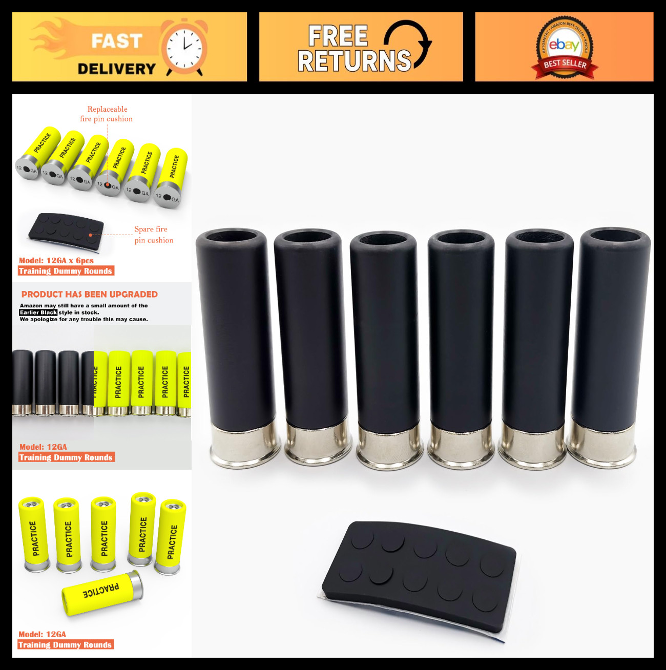 Steel Safety Practice Rounds - Action Trainer Dummy Rounds for Dry Fire Training