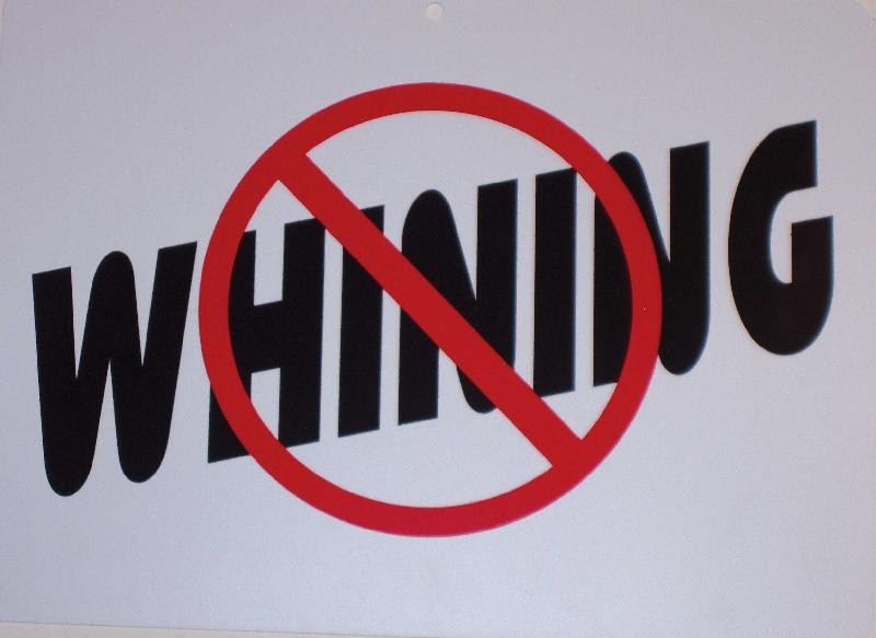 funny man cave sign plastic No Whining work garage shop wall office store decor