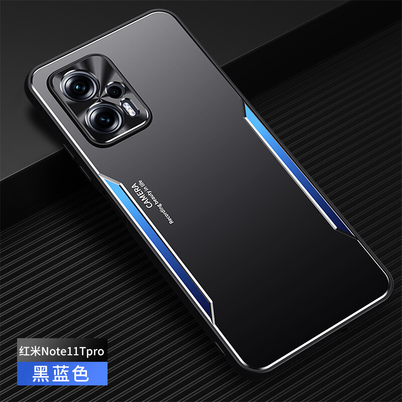 For Xiaomi Poco X4 GT, Luxury Metal Aluminum Back Hybrid Soft Bumper Cover Case