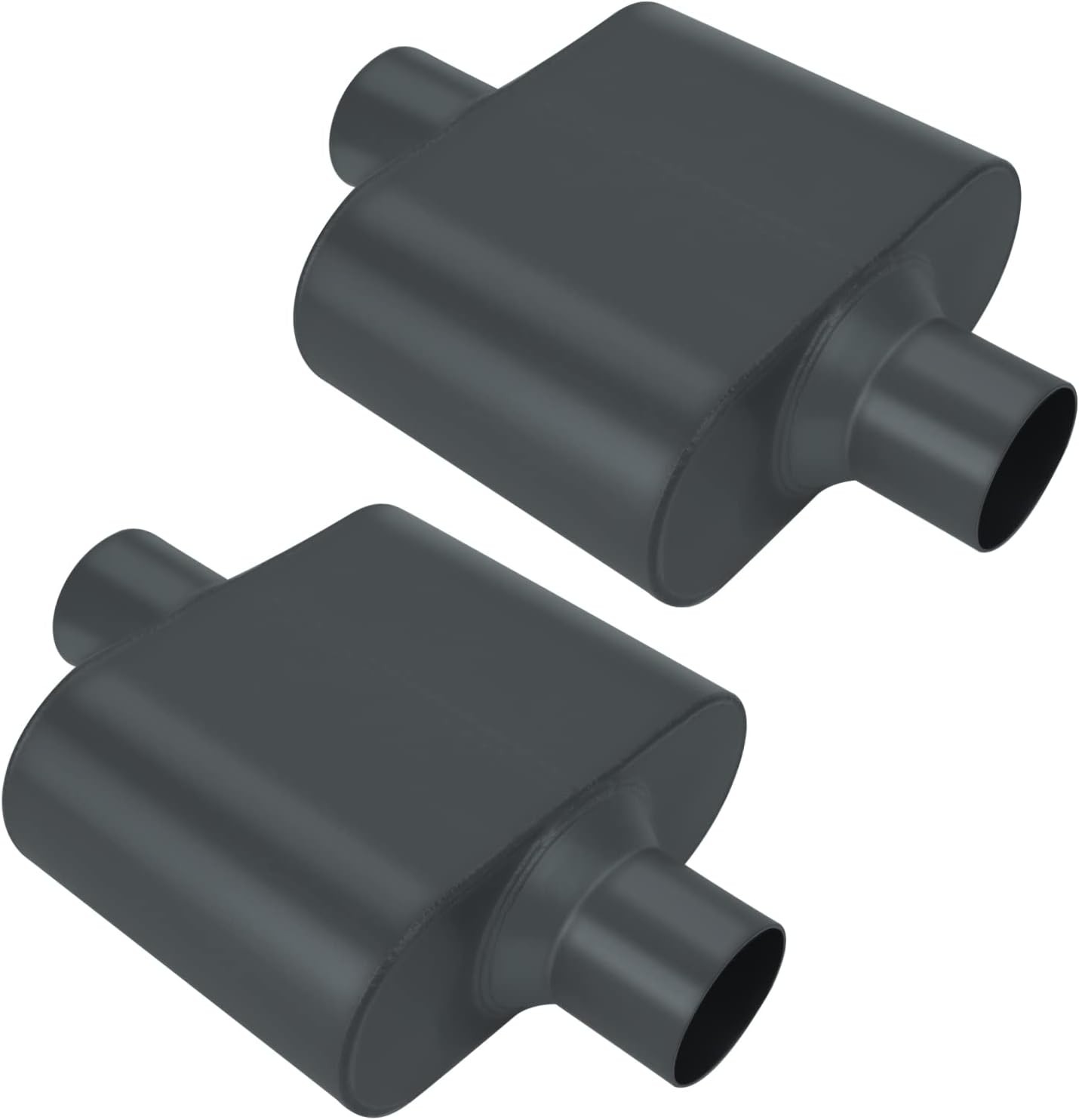 Single Chamber Performance Race Muffler 2.5" Center/Center Universal Muffler
