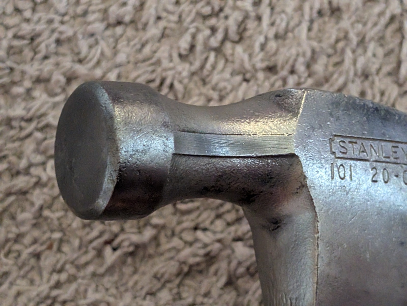 Vintage Stanley 101 20-OZ Wood Handle Claw Hammer
