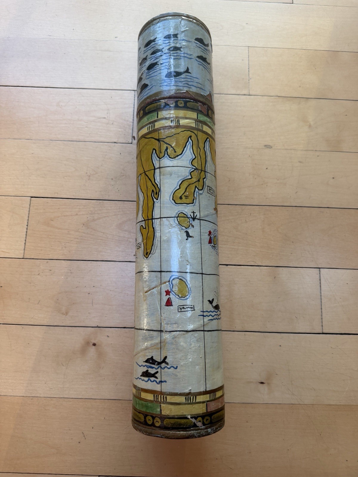 Nautical Inspired Storage Tube