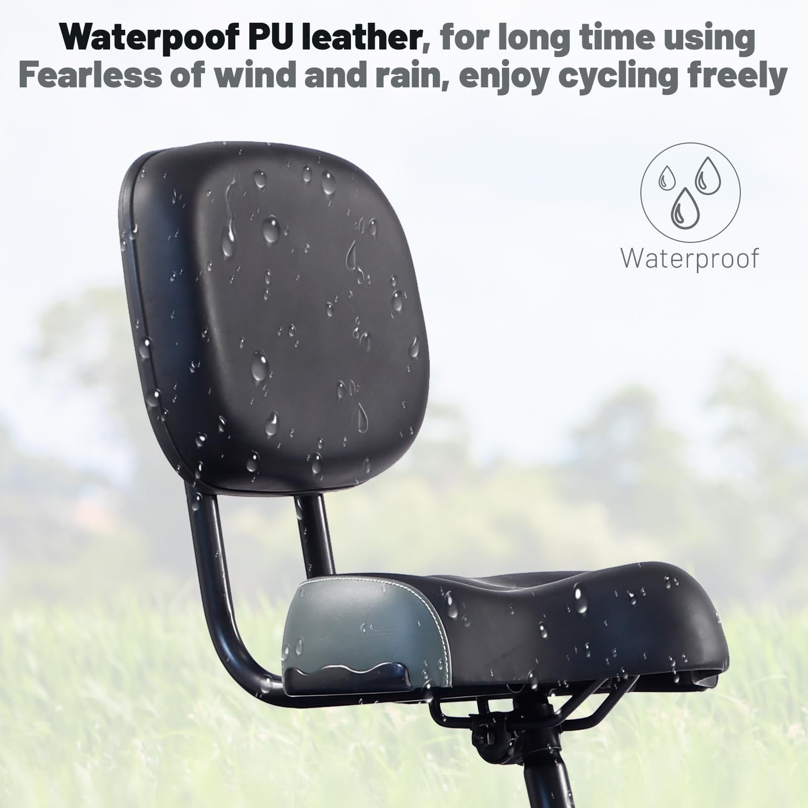 WEEROCK Bike Saddle Bicycle Seats Oversized Comfortable with Backrest Replace...