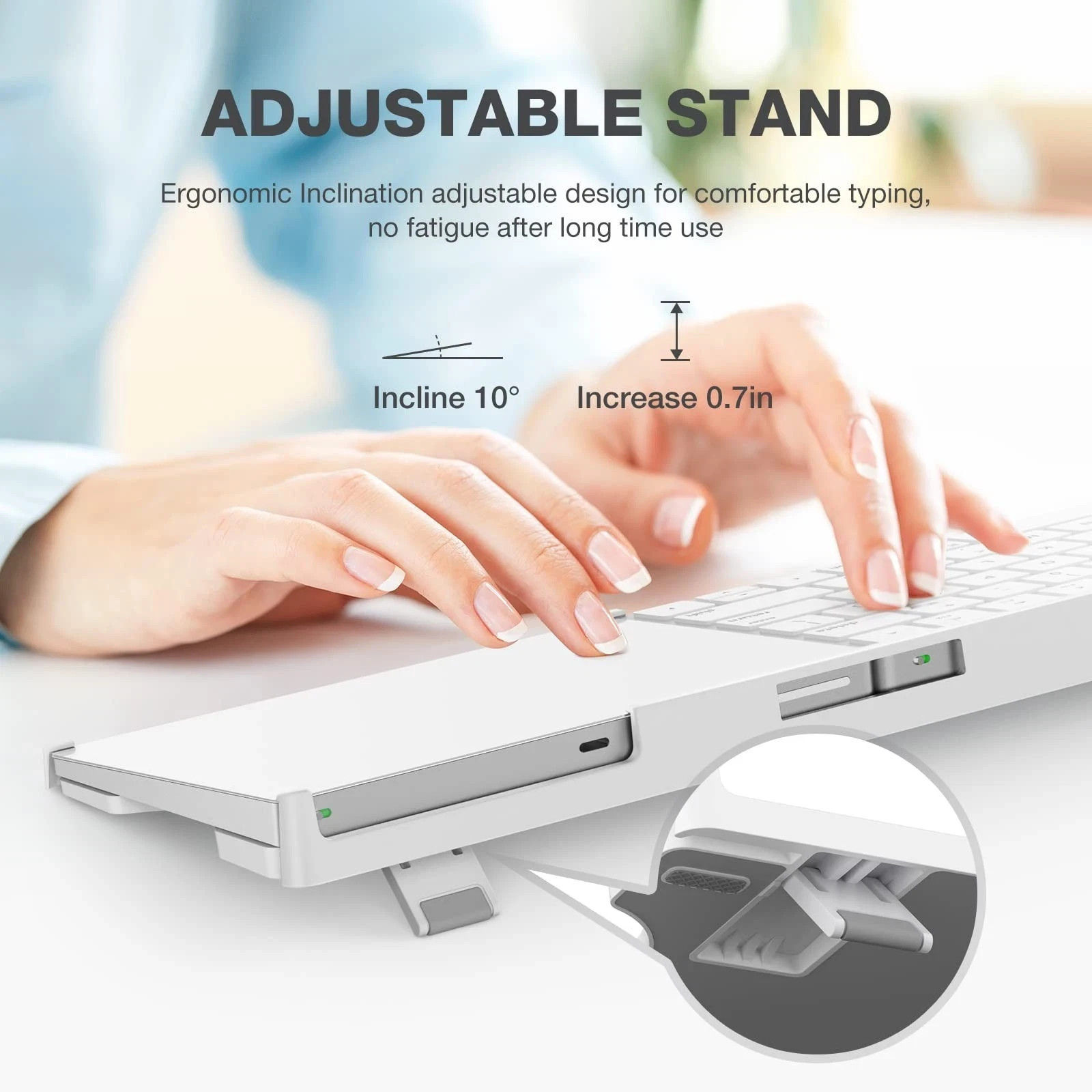 Stand Compatible with Apple Magic Wireless Keyboard and Apple Magic Trackpad ...