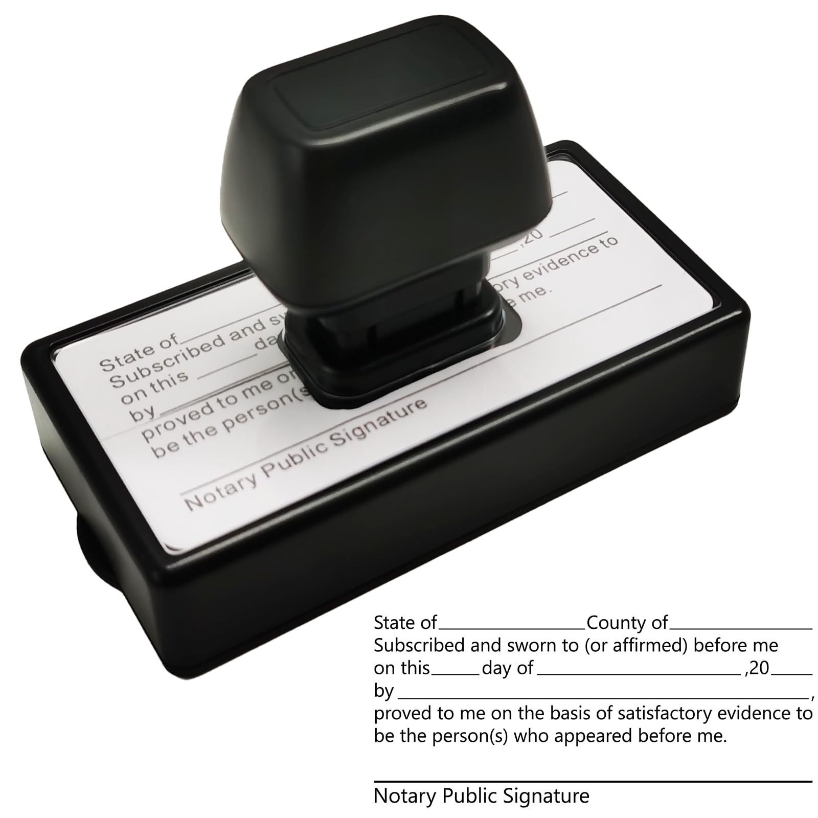 SelfInking Notary Jurat Stamp Acknowledgement Seals Public Office Supply