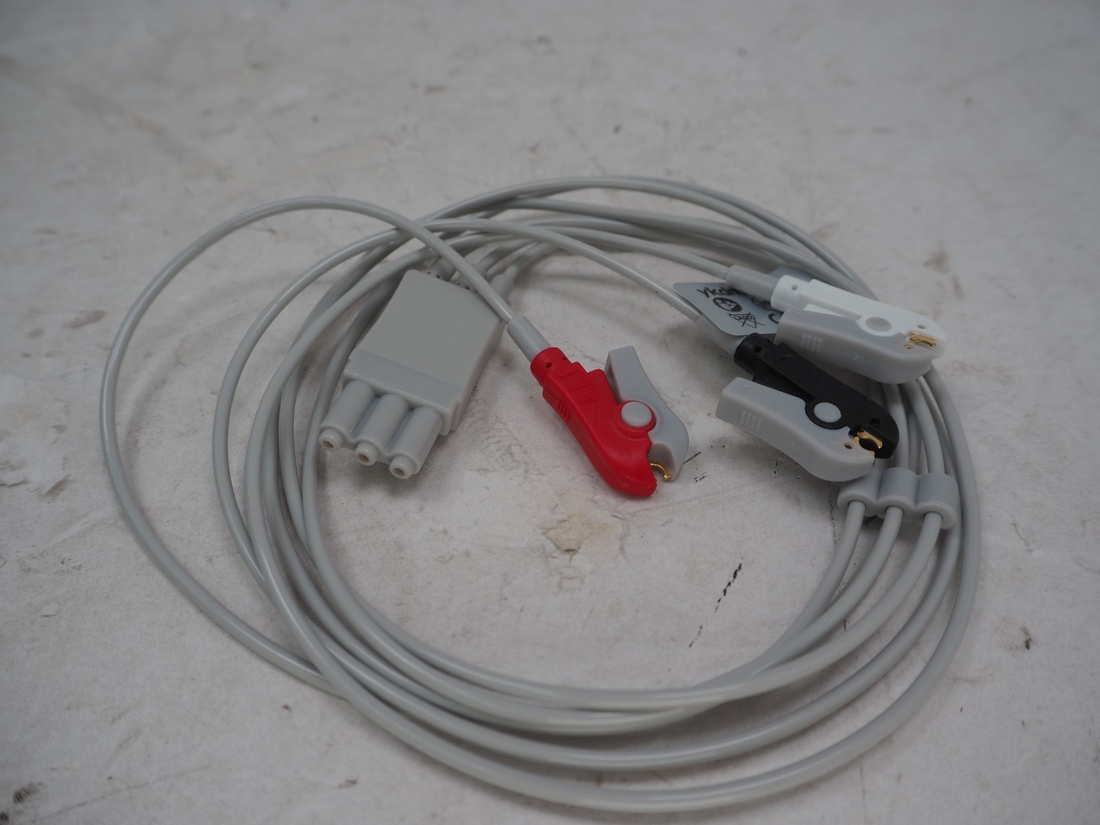 Fits Philips 3 Lead ECG EKG Snap Lead Wires Cable Set Free Ship Intellivue NEW
